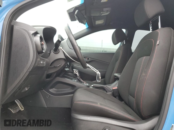 2022 Hyundai Kona N Line with VIN KM8K3CA33NU907847, listed as a Copart auction lot 80837034 with 34,788 mi miles and Salvage Title. Bid and sale history available at carsss.com. Image 7.