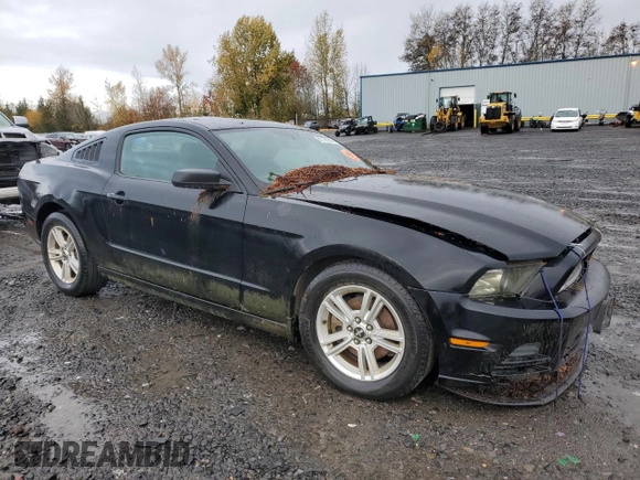 2013 Ford Mustang V6 with VIN 1ZVBP8AM9D5280169, listed as a Copart auction lot 81176564 with 155,330 mi miles and Salvage title. Bid and sale history available at DreamBid. Image 4.