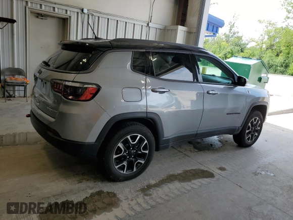 2021 Jeep Compass Trailhawk с VIN 3C4NJDDBXMT553298, выставлен на аукционе Copart как лот 64293165 с пробегом 64 217 миль миль и Списание • Salvage title. История ставок и продаж доступна на DreamBid. Изображение 3.