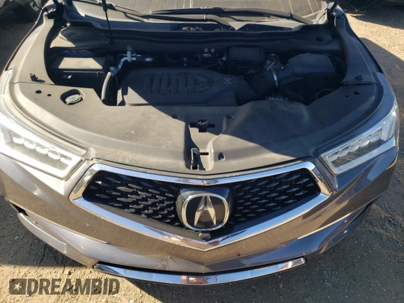 2017 Acura MDX Advance with VIN 5FRYD4H88HB044042, listed as a Copart auction lot 76552514 with 77,475 mi miles and Salvage title. Bid and sale history available at DreamBid. Image 12.