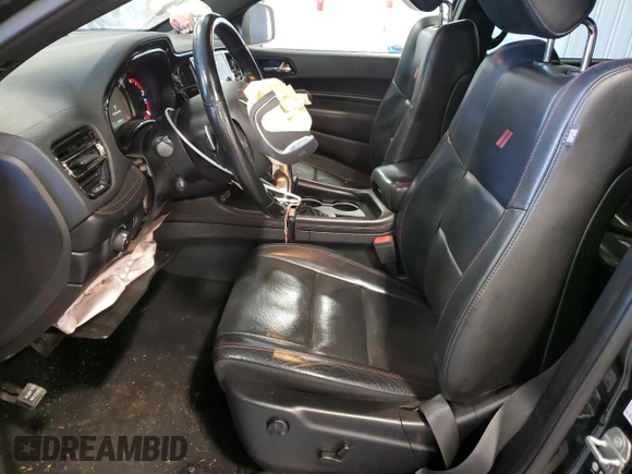2021 Dodge Durango R/T with VIN 1C4SDHCTXMC608050, listed as a Copart auction lot 46570555 with 93,197 mi miles and Salvage Title. Bid and sale history available at DreamBid. Image 7.