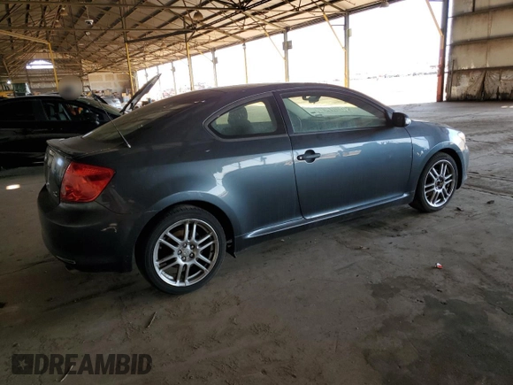 2005 Scion tC with VIN JTKDE177950027533, listed as a Copart auction lot 54366975 with 179,693 mi miles and Salvage Title. Bid and sale history available at carsss.com. Image 3.