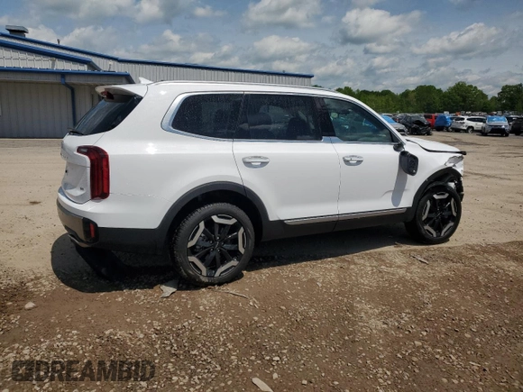 2025 Kia Telluride S with VIN 5XYP6DGC7SG633192, listed as a Copart auction lot 58782175 with 2,134 mi miles and Salvage title. Bid and sale history available at DreamBid. Image 3.