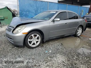 2004 Infiniti G35 w/Leather with VIN JNKCV51F14M718779, listed as a Copart auction lot 43019975 with Not Provided miles and Salvage Title. Bid and sale history available at DreamBid. Image 1.