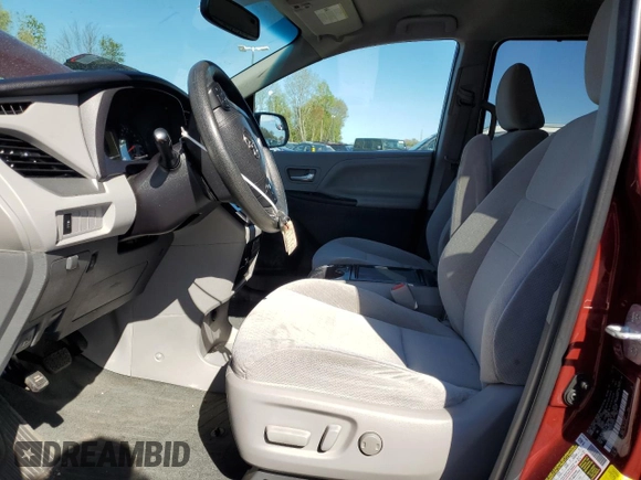2016 Toyota Sienna LE with VIN 5TDJK3DC5GS132571, listed as a Copart auction lot 55155505 with 143,294 mi miles and Salvage Title. Bid and sale history available at carsss.com. Image 7.
