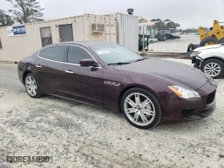 2016 Maserati Quattroporte S with VIN ZAM56RPA4G1170238, listed as a Copart auction lot 51256605 with 80,449 mi miles and Clean Title. Bid and sale history available at carsss.com. Image 4.