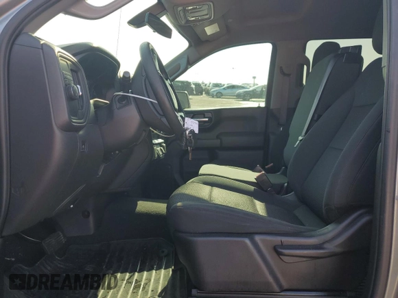 2021 Chevrolet Silverado 1500 Custom with VIN 3GCPWBEK4MG428142, listed as a Copart auction lot 52232105 with 51,129 mi miles and Salvage Title. Bid and sale history available at DreamBid. Image 7.