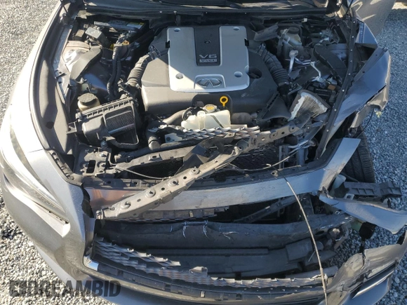 2014 Infiniti Q50 Premium with VIN JN1BV7AP3EM690697, listed as a Copart auction lot 87107684 with 82,862 mi miles and Salvage Title. Bid and sale history available at carsss.com. Image 13.