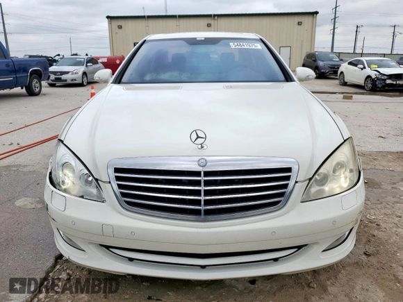 2008 Mercedes-Benz S 550 with VIN WDDNG71X38A188854, listed as a Copart auction lot 54841975 with 228,648 mi miles and Salvage Title. Bid and sale history available at DreamBid. Image 5.