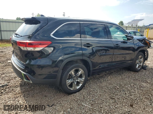 2019 Toyota Highlander Limited with VIN 5TDDZRFH3KS924540, listed as a Copart auction lot 64001705 with 128,356 mi miles and Salvage title. Bid and sale history available at DreamBid. Image 3.