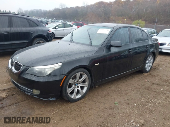2008 BMW 5 Series 535i with VIN WBANW13568CN57245, listed as a IAAI auction lot 40886756 with 103,569 mi miles and . Bid and sale history available at carsss.com. Image 2.