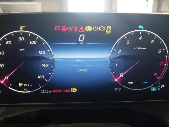2023 Mercedes-Benz C 300 with VIN W1KAF4HB9PR143279, listed as a IAAI auction lot 42394162 with 19,388 mi miles and . Bid and sale history available at DreamBid. Image 7.