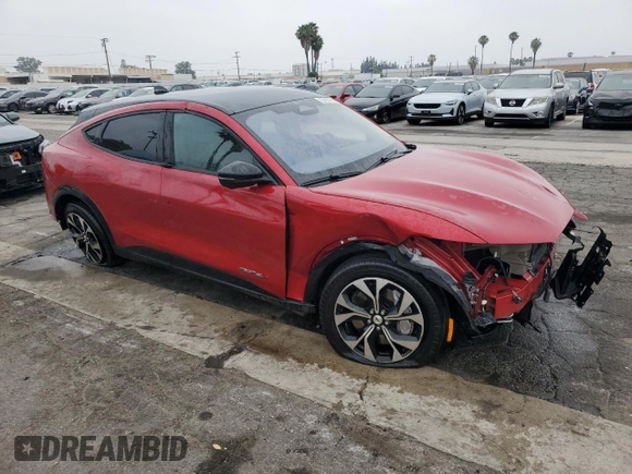 2023 Ford Mustang Mach-E Premium with VIN 3FMTK3SU6PMA74163, listed as a Copart auction lot 60804365 with 19,747 mi miles and Non repairable. Bid and sale history available at DreamBid. Image 4.
