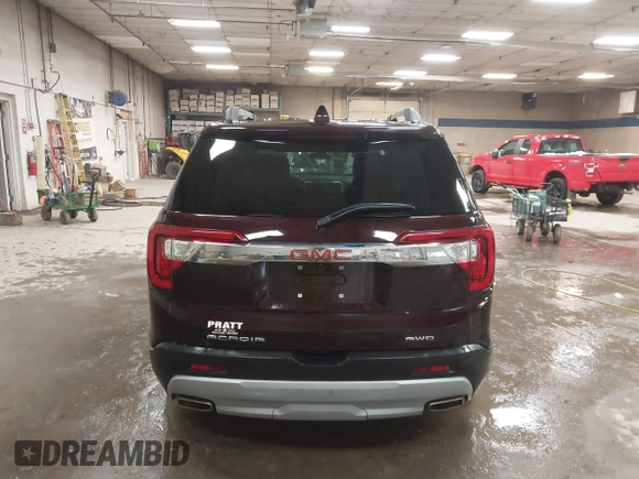 2021 GMC Acadia SLE with VIN 1GKKNRLS9MZ113401, listed as a IAAI auction lot 41571206 with 64,978 mi miles. Bid and sale history available at carsss.com. Image 16.