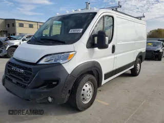 2023 Ram ProMaster Cargo with VIN 3C6LRVAG9PE545344, listed as a Copart auction lot 82880464 with 11,568 mi miles and Clean Title. Bid and sale history available at DreamBid. Image 1.