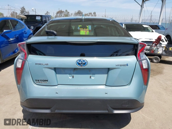 2017 Toyota Prius Two with VIN JTDKARFU9H3042326, listed as a IAAI auction lot 41991608 with 90,089 mi miles. Bid and sale history available at carsss.com. Image 16.