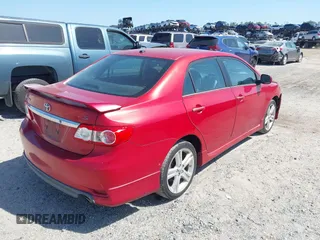2013 Toyota Corolla L with VIN 2T1BU4EE6DC983318, listed as a IAAI auction lot 42013381 with 189,649 mi miles. Bid and sale history available at carsss.com. Image 4.