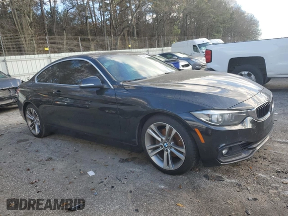 2018 BMW 4 Series 430i with VIN WBA4W3C51JAB87446, listed as a Copart auction lot 85241814 with 153,525 mi miles and Salvage Title. Bid and sale history available at DreamBid. Image 4.