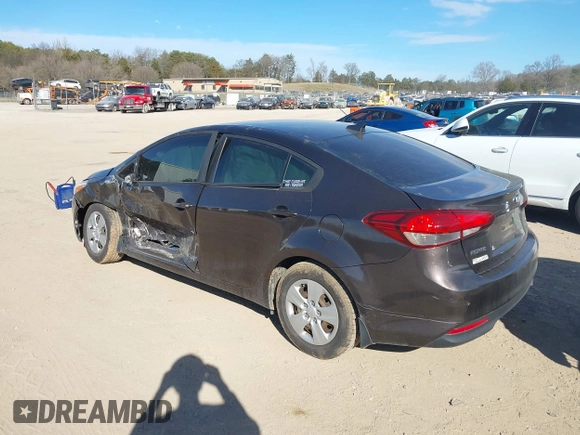 2018 Kia Forte LX with VIN 3KPFL4A76JE217369, listed as a IAAI auction lot 41673754 with 100,545 mi miles. Bid and sale history available at carsss.com. Image 3.