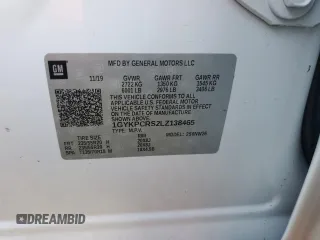 2020 Cadillac XT6 FWD Premium Luxury with VIN 1GYKPCRS2LZ138465, listed as a Copart auction lot 76114034 with 57,353 mi miles and Salvage Title. Bid and sale history available at carsss.com. Image 13.