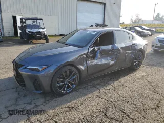 2024 Lexus IS 350 F Sport with VIN JTHGZ1E29R5033467, listed as a Copart auction lot 84226104 with 6,999 mi miles and Salvage title. Bid and sale history available at DreamBid. Image 1.