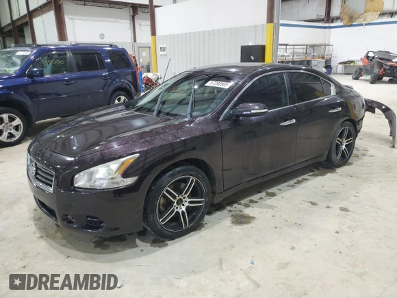 2014 Nissan Maxima S with VIN 1N4AA5AP1EC912951, listed as a Copart auction lot 57298905 with 114,005 mi miles and Non repairable. Bid and sale history available at DreamBid. Image 1.