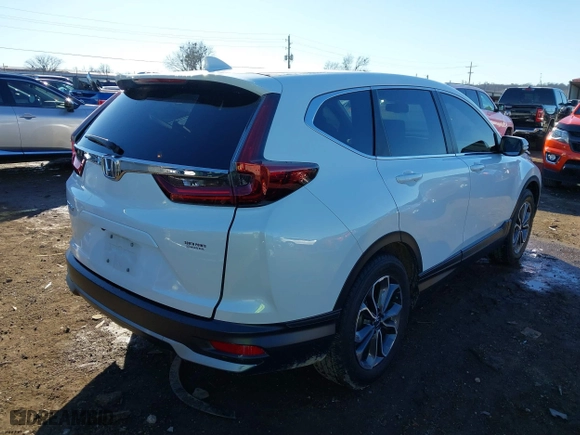 2021 Honda CR-V EX-L with VIN 2HKRW1H89MH409581, listed as a IAAI auction lot 41353401 with 99,968 mi miles. Bid and sale history available at carsss.com. Image 4.