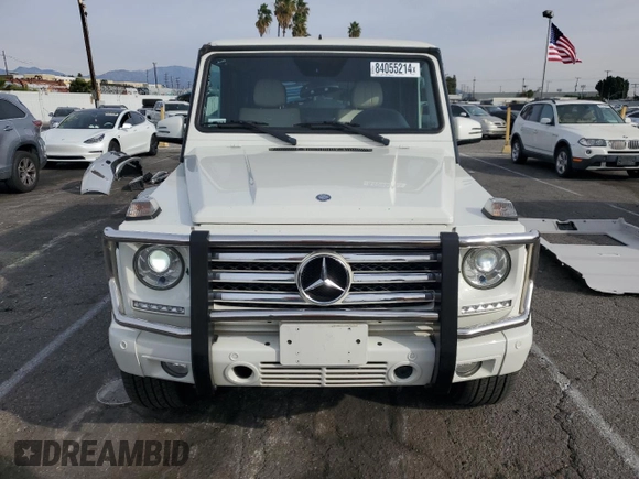 2013 Mercedes-Benz G 550 with VIN WDCYC3HFXDX207071, listed as a Copart auction lot 84055214 with 102,067 mi miles and Salvage title. Bid and sale history available at DreamBid. Image 5.