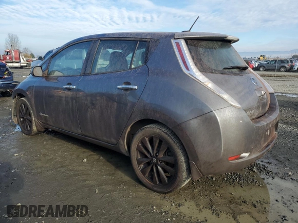 2017 Nissan LEAF S with VIN 1N4BZ0CP8HC302594, listed as a Copart auction lot 86943114 with 37,740 mi miles and Salvage Title. Bid and sale history available at carsss.com. Image 2.