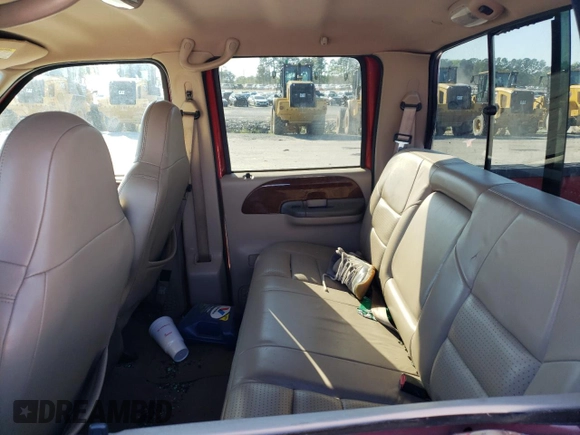 2001 Ford F-350 with VIN 1FTWW32S31EB87313, listed as a Copart auction lot 52333845 with 117,293 mi miles and Salvage title. Bid and sale history available at DreamBid. Image 11.