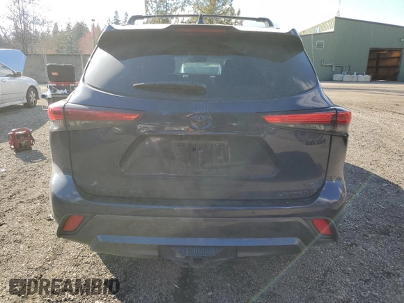 2021 Toyota Highlander Hybrid Limited with VIN 5TDXBRCH7MS048435, listed as a Copart auction lot 47585725 with 104,197 mi miles and Salvage title. Bid and sale history available at DreamBid. Image 6.