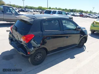 2015 Mitsubishi Mirage DE with VIN ML32A3HJ3FH058864, listed as a IAAI auction lot 41808337 with 160,185 mi miles. Bid and sale history available at carsss.com. Image 4.