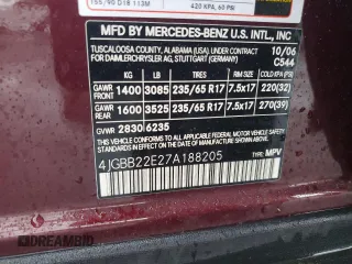 2007 Mercedes-Benz M 320 CDI with VIN 4JGBB22E27A188205, listed as a Copart auction lot 81055044 with 149,254 mi miles and Salvage Title. Bid and sale history available at carsss.com. Image 14.