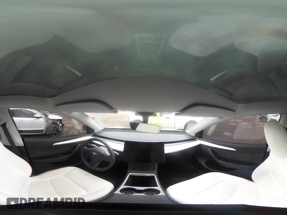 2023 Tesla Model Y Long Range with VIN 7SAYGDEE1PA106057, listed as a IAAI auction lot 41778642 with 1 mi miles. Bid and sale history available at carsss.com. Image 21.