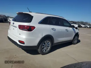 2020 Kia Sorento LX with VIN 5XYPG4A38LG644550, listed as a Copart auction lot 48476515 with 52,236 mi miles and Clean Title. Bid and sale history available at carsss.com. Image 3.