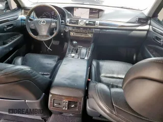 2015 Lexus LS 460 L with VIN JTHGL5EF0F5054330, listed as a Copart auction lot 58452815 with 112,170 mi miles and Salvage title. Bid and sale history available at DreamBid. Image 8.