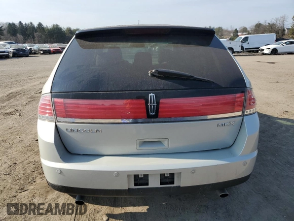 2007 Lincoln MKX with VIN 2LMDU68C47BJ09089, listed as a Copart auction lot 47401295 with 127,680 mi miles and Salvage Title. Bid and sale history available at carsss.com. Image 6.