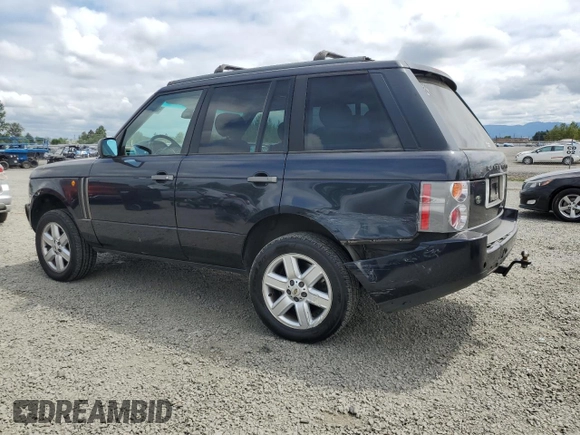 2005 Land Rover Range Rover HSE with VIN SALME11435A188453, listed as a Copart auction lot 59222005 with 198,400 mi miles and Salvage title. Bid and sale history available at DreamBid. Image 2.