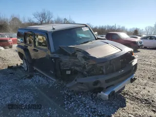 2009 Hummer H3 SUV Luxury with VIN 5GTEN13E098113359, listed as a Copart auction lot 87921095 with 204,472 mi miles and Salvage Title. Bid and sale history available at carsss.com. Image 4.