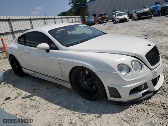 2007 Bentley Continental GT with VIN SCBCR73W27C041186, listed as a Copart auction lot 70587534 with 59,032 mi miles and Salvage Title. Bid and sale history available at carsss.com. Image 4.