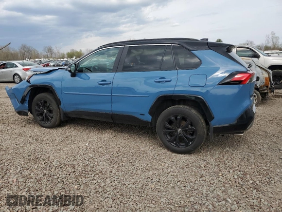 2024 Toyota RAV4 Hybrid XSE with VIN 4T3E6RFV9RU148104, listed as a Copart auction lot 55090855 with 9,625 mi miles and Salvage Title. Bid and sale history available at carsss.com. Image 2.