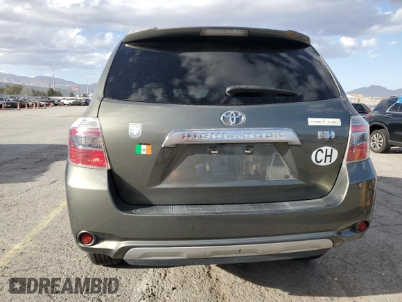 2010 Toyota Highlander Hybrid with VIN JTEBW3EH8A2045874, listed as a Copart auction lot 49644965 with 130,070 mi miles and Salvage Title. Bid and sale history available at carsss.com. Image 6.
