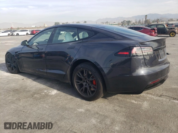 2023 Tesla Model S Plaid с VIN 5YJSA1E67PF528820, выставлен на аукционе Copart как лот 83111464 с пробегом 17 858 миль миль и Списание • Salvage title. История ставок и продаж доступна на DreamBid. Изображение 2.