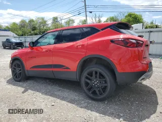 2021 Chevrolet Blazer LT with VIN 3GNKBHRS9MS585138, listed as a Copart auction lot 55327335 with 66,020 mi miles and Salvage title. Bid and sale history available at DreamBid. Image 2.