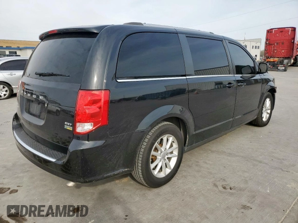 2019 Dodge Grand Caravan SXT with VIN 2C4RDGCG9KR662312, listed as a Copart auction lot 48182105 with 191,199 mi miles and Salvage Title. Bid and sale history available at DreamBid. Image 3.