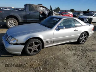 1998 Mercedes-Benz SL-Class with VIN WDBFA67F0WF170268, listed as a Copart auction lot 87546135 with 159,069 mi miles and Clean Title. Bid and sale history available at carsss.com. Image 1.
