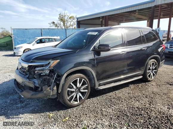 2019 Honda Pilot Touring 8-Passenger with VIN 5FNYF5H97KB007291, listed as a Copart auction lot 47608765 with 70,758 mi miles and Salvage Title. Bid and sale history available at carsss.com. Image 1.