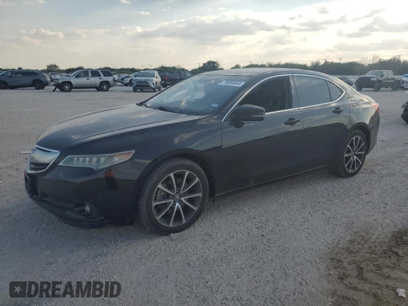 2016 Acura TLX V6 Advance with VIN 19UUB3F75GA001491, listed as a Copart auction lot 73559564 with 120,718 mi miles and Salvage Title. Bid and sale history available at carsss.com. Image 1.