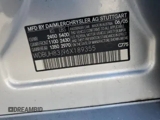 2006 Mercedes-Benz E 500 with VIN WDBUH83J96X189355, listed as a Copart auction lot 67341654 with 87,890 mi miles and Salvage Title. Bid and sale history available at carsss.com. Image 14.