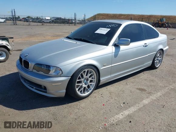2000 BMW 3 Series 323Ci with VIN WBABM3346YJN63358, listed as a IAAI auction lot 42177145 with 25,361 mi miles and . Bid and sale history available at carsss.com. Image 2.
